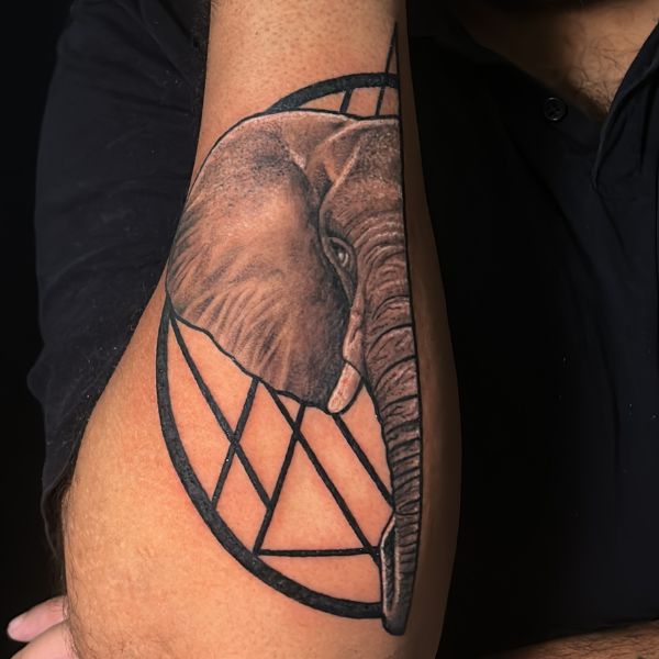 Best elephant tattoo design shop in Kolkata