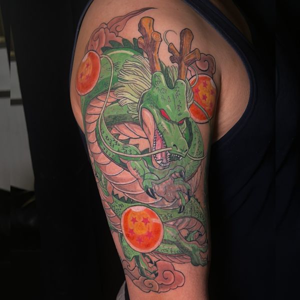 Dragon Ball tattoo design studio in kolkata